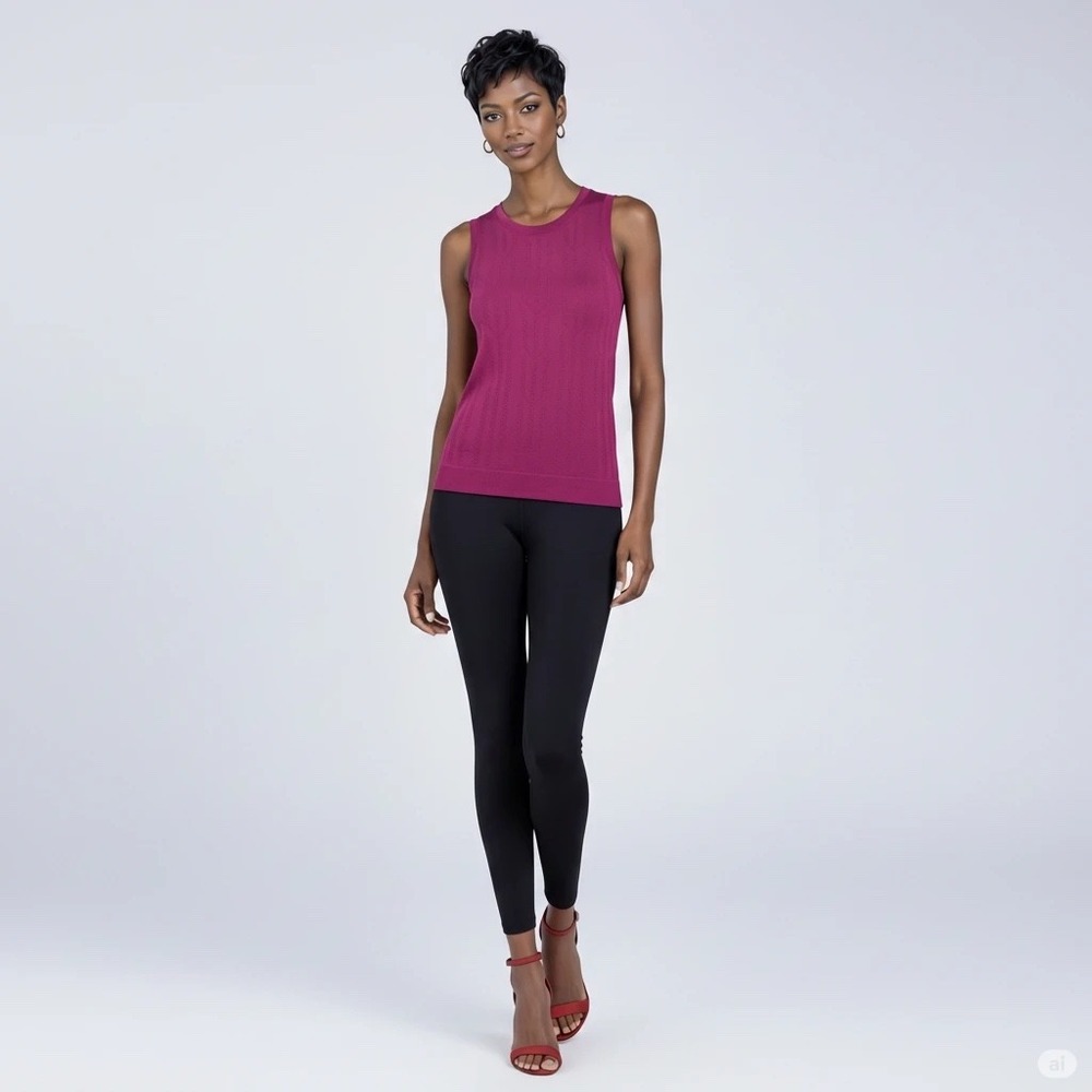 Lululemon Swiftly Breathe Muscle Tank Top Fletching Lines Ripened Raspberry Sz 6 - Picture 2 of 15